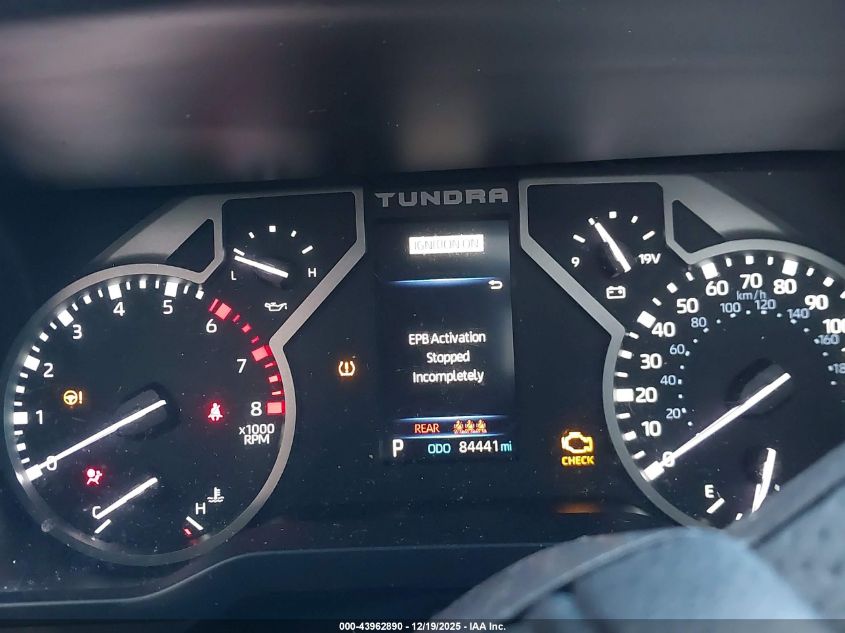 2022 Toyota Tundra Limited VIN: 5TFJA5DB0NX018426 Lot: 43962890