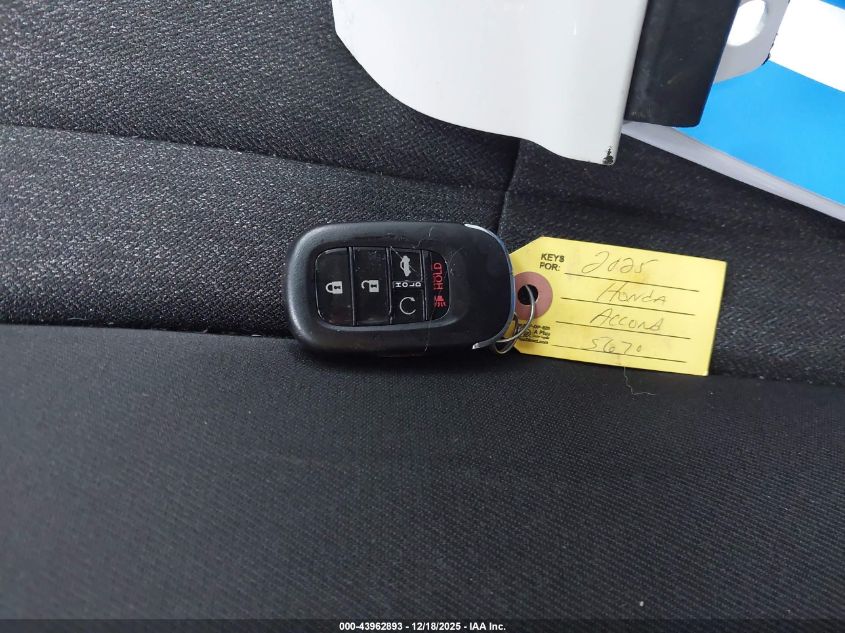 2025 Honda Accord Se VIN: 1HGCY1F49SA045670 Lot: 43962893