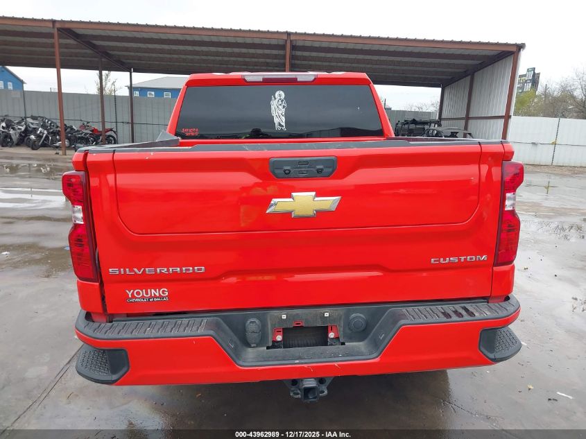 2022 Chevrolet Silverado 1500 2Wd Short Bed Custom VIN: 3GCPABEK3NG580459 Lot: 43962989