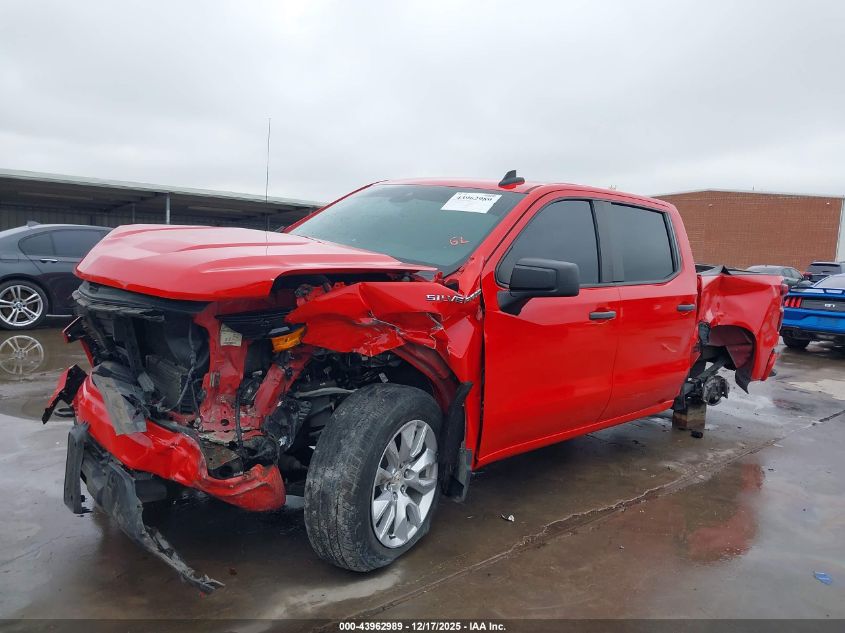 2022 Chevrolet Silverado 1500 2Wd Short Bed Custom VIN: 3GCPABEK3NG580459 Lot: 43962989