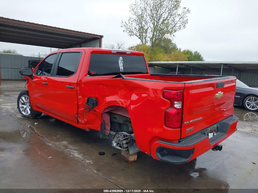 2022 Chevrolet Silverado 1500 2Wd Short Bed Custom VIN: 3GCPABEK3NG580459 Lot: 43962989