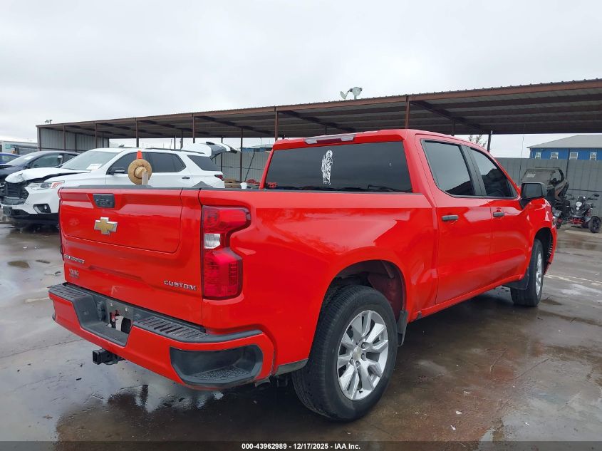 2022 Chevrolet Silverado 1500 2Wd Short Bed Custom VIN: 3GCPABEK3NG580459 Lot: 43962989