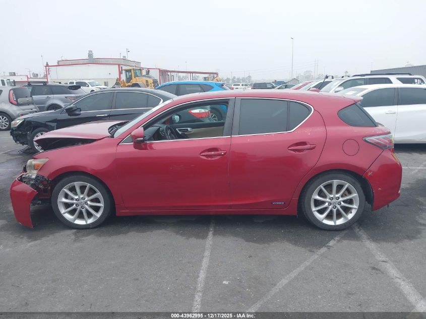 2011 Lexus Ct 200H Premium VIN: JTHKD5BH8B2044038 Lot: 43962995