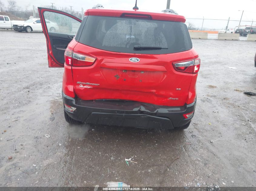 2020 Ford Ecosport Se VIN: MAJ6S3GL8LC391834 Lot: 43962997