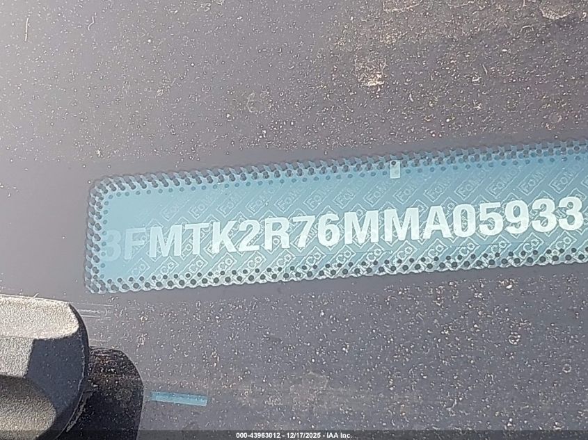 2021 Ford Mustang Mach-E California Route 1 VIN: 3FMTK2R76MMA05933 Lot: 43963012