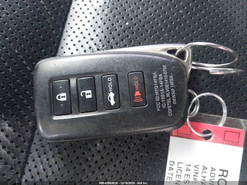 2014 Lexus Es 350 VIN: JTHBK1GG2E2124342 Lot: 43963028