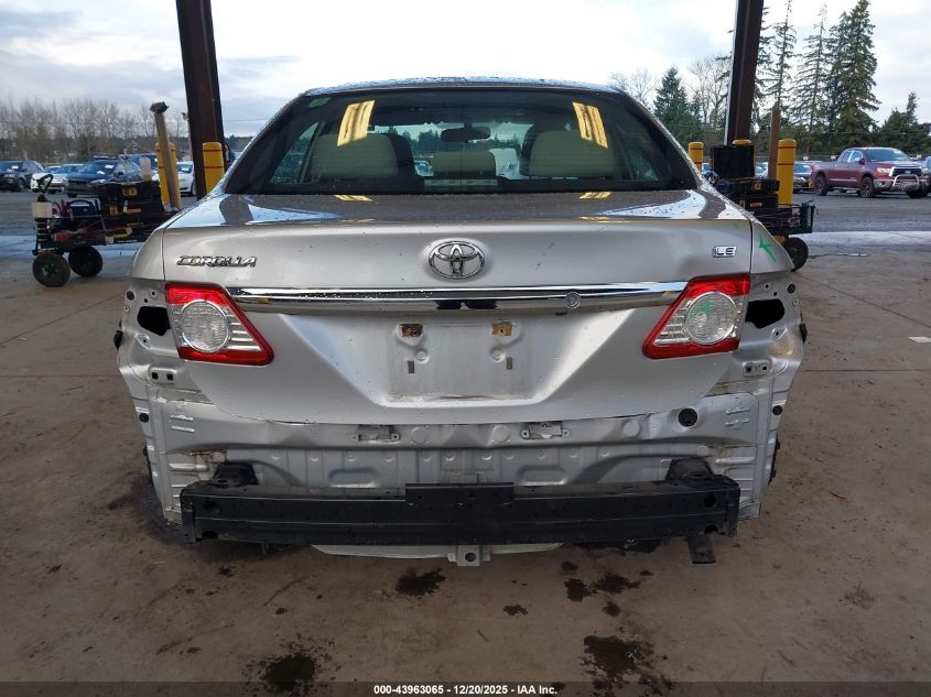 2011 Toyota Corolla Le VIN: JTDBU4EE9B9159168 Lot: 43963065