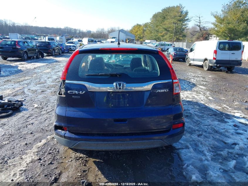 2015 Honda Cr-V Lx VIN: 2HKRM4H36FH704426 Lot: 43963066