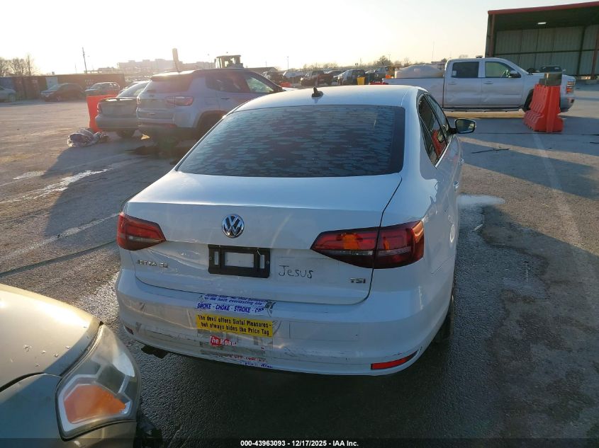 2017 Volkswagen Jetta 1.4T Se VIN: 3VWDB7AJ5HM395889 Lot: 43963093