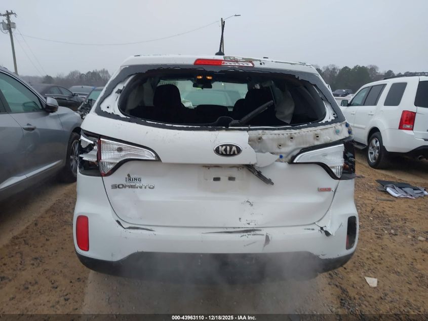 2015 Kia Sorento Lx VIN: 5XYKT3A66FG593189 Lot: 43963110