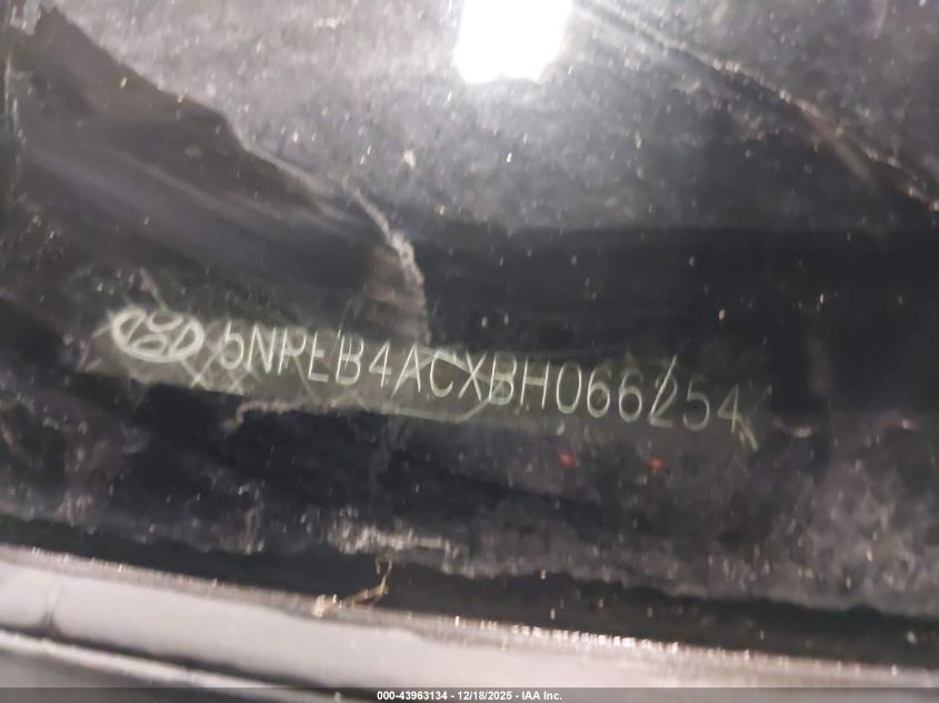 2011 Hyundai Sonata Gls VIN: 5NPEB4ACXBH066254 Lot: 43963134