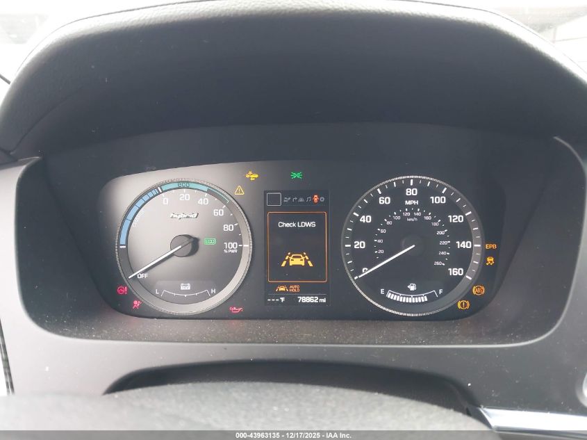 2017 Hyundai Sonata Hybrid Limited VIN: KMHE34L38HA067179 Lot: 43963135