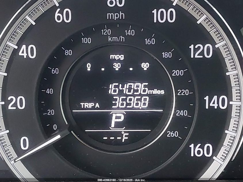 2016 Honda Accord Ex-L V-6 VIN: 1HGCR3F8XGA006847 Lot: 43963168