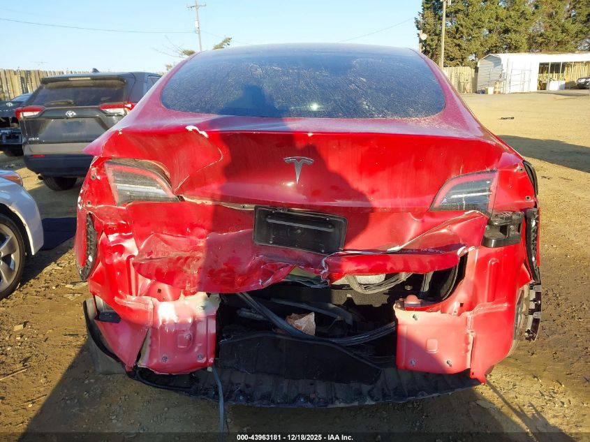 2023 Tesla Model Y Awd/Long Range Dual Motor All-Wheel Drive VIN: 7SAYGDEE8PF917907 Lot: 43963181