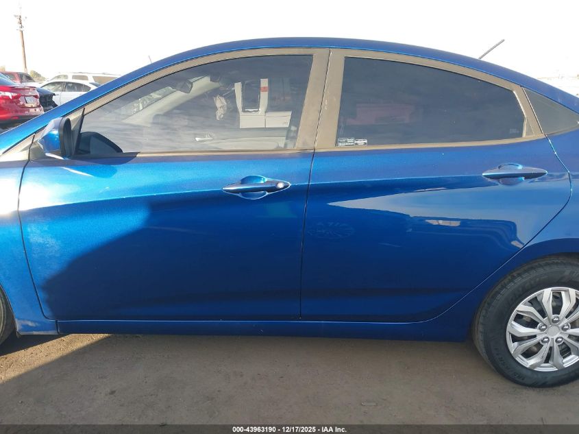 2016 Hyundai Accent Se VIN: KMHCT4AEZGU091685 Lot: 43963190