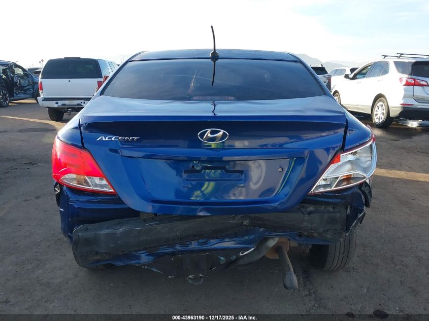 2016 Hyundai Accent Se VIN: KMHCT4AEZGU091685 Lot: 43963190