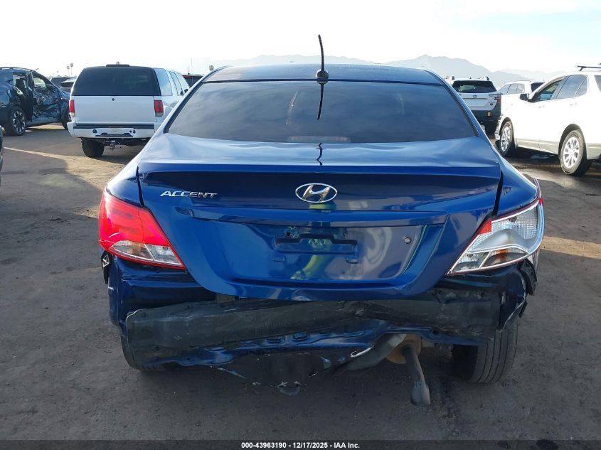 2016 Hyundai Accent Se VIN: KMHCT4AEZGU091685 Lot: 43963190