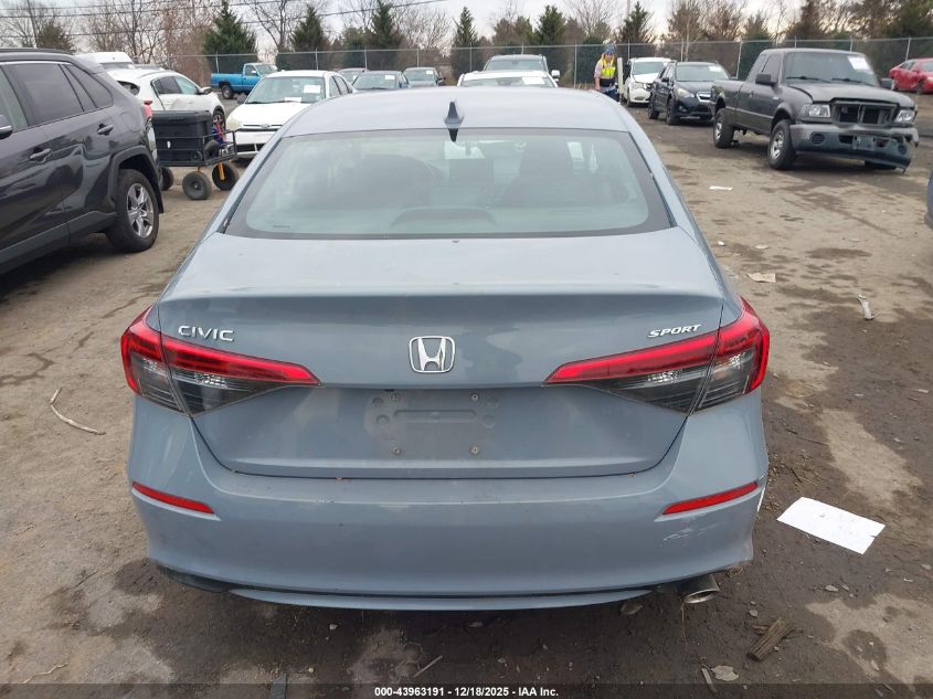 2022 Honda Civic Sport VIN: 2HGFE2F56NH555176 Lot: 43963191