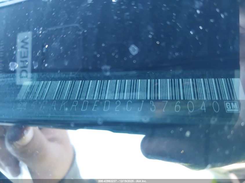 2012 Buick Enclave Premium VIN: 5GAKRDED2CJ376040 Lot: 43963237