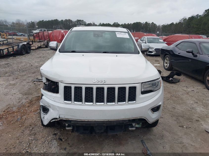 2016 Jeep Grand Cherokee Overland VIN: 1C4RJECG2GC321220 Lot: 43963247