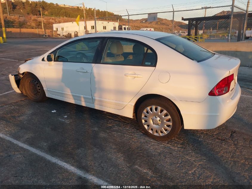 2008 Honda Civic Lx VIN: 2HGFA16548H525653 Lot: 43963264
