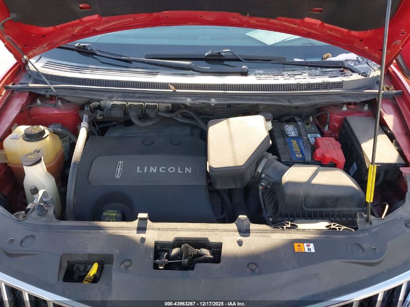 2012 Lincoln Mkx VIN: 2LMDJ8JK0CBL17390 Lot: 43963267