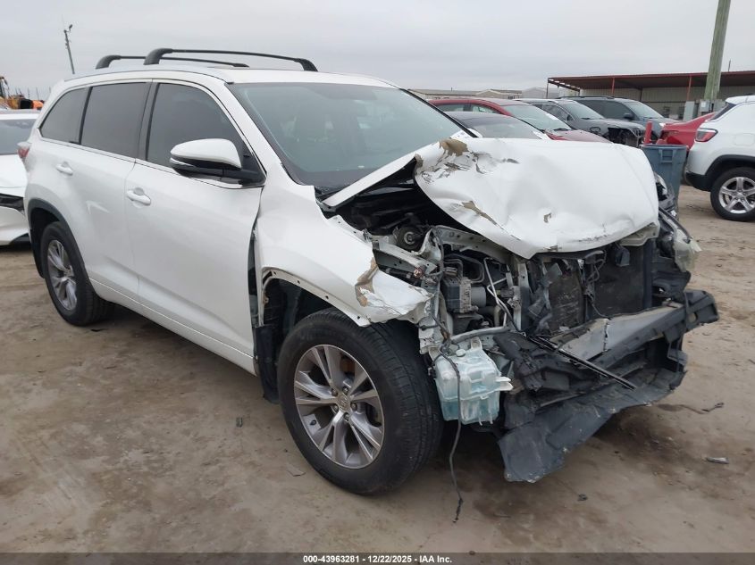 2014 Toyota Highlander Xle V6 VIN: 5TDKKRFH8ES026936 Lot: 43963281
