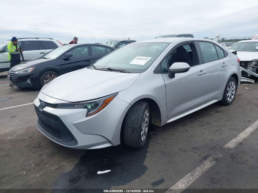 2021 Toyota Corolla Le VIN: 5YFEPMAE8MP170346 Lot: 43963295