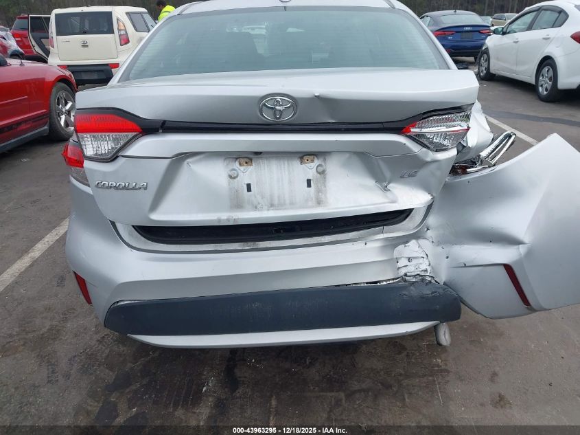 2021 Toyota Corolla Le VIN: 5YFEPMAE8MP170346 Lot: 43963295