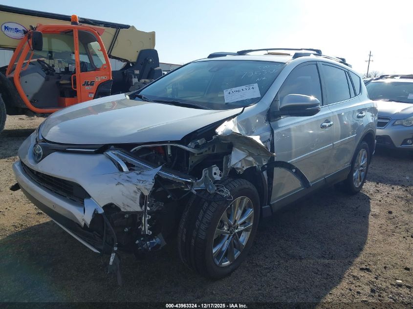 2016 Toyota Rav4 Hybrid Limited VIN: JTMDJREV8GD045875 Lot: 43963324