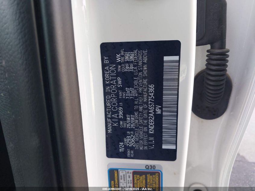 2025 Kia Seltos Ex VIN: KNDER2AA6S7754366 Lot: 43963381