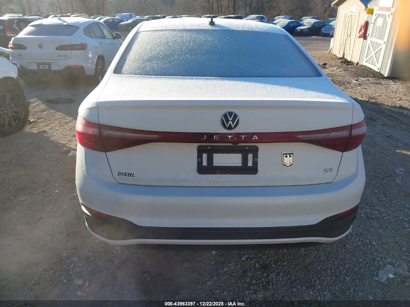 2025 Volkswagen Jetta 1.5T Se VIN: 3VW7X7BU1SM057680 Lot: 43963397