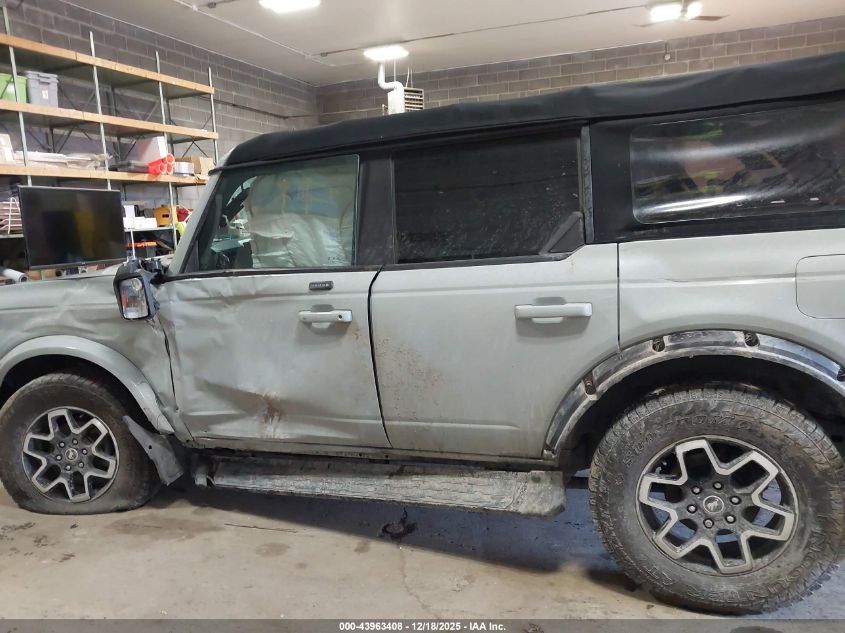 2021 Ford Bronco Outer Banks VIN: 1FMEE5DP4MLA86182 Lot: 43963408