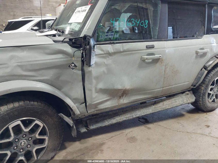 2021 Ford Bronco Outer Banks VIN: 1FMEE5DP4MLA86182 Lot: 43963408