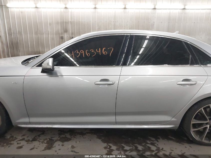 2018 Audi S4 3.0T Premium Plus VIN: WAUB4AF42JA066538 Lot: 43963467