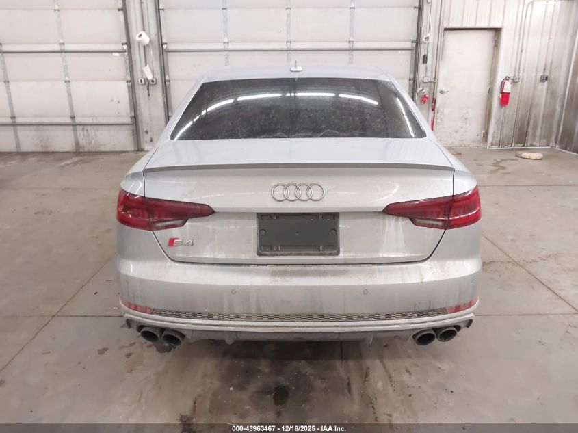 2018 Audi S4 3.0T Premium Plus VIN: WAUB4AF42JA066538 Lot: 43963467