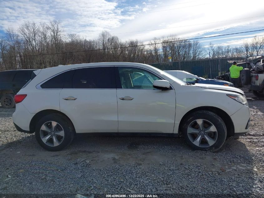 2014 Acura Mdx VIN: 5FRYD4H28EB038619 Lot: 43963496