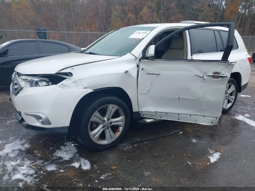2012 Toyota Highlander Limited V6 VIN: 5TDYK3EH1CS053305 Lot: 43963500