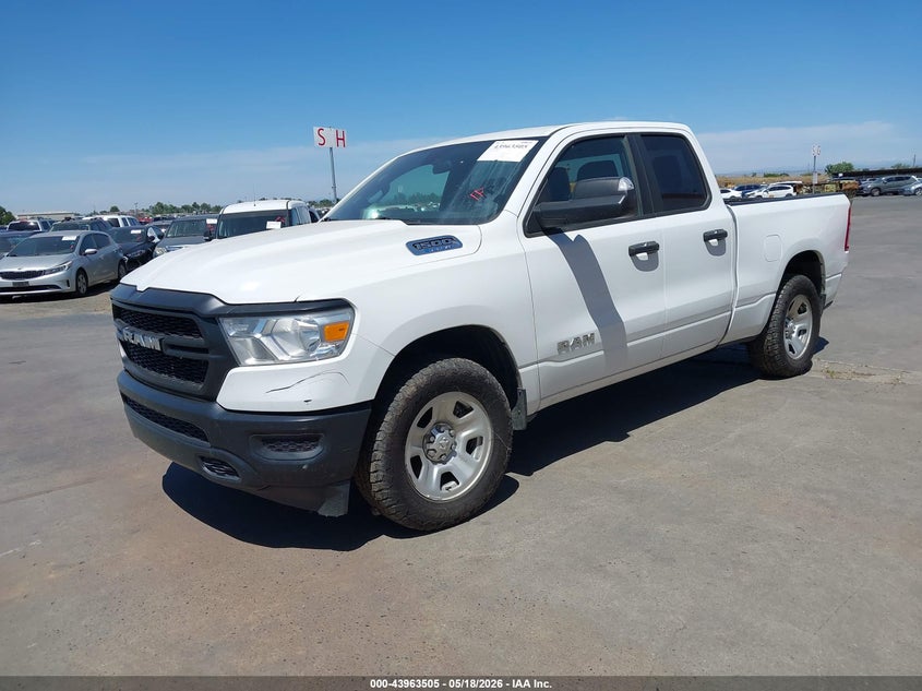 Vin: 1c6rrfcg8mn697359, lot: 44459163, ram 1500 tradesman  4x4 6'4 box 20212