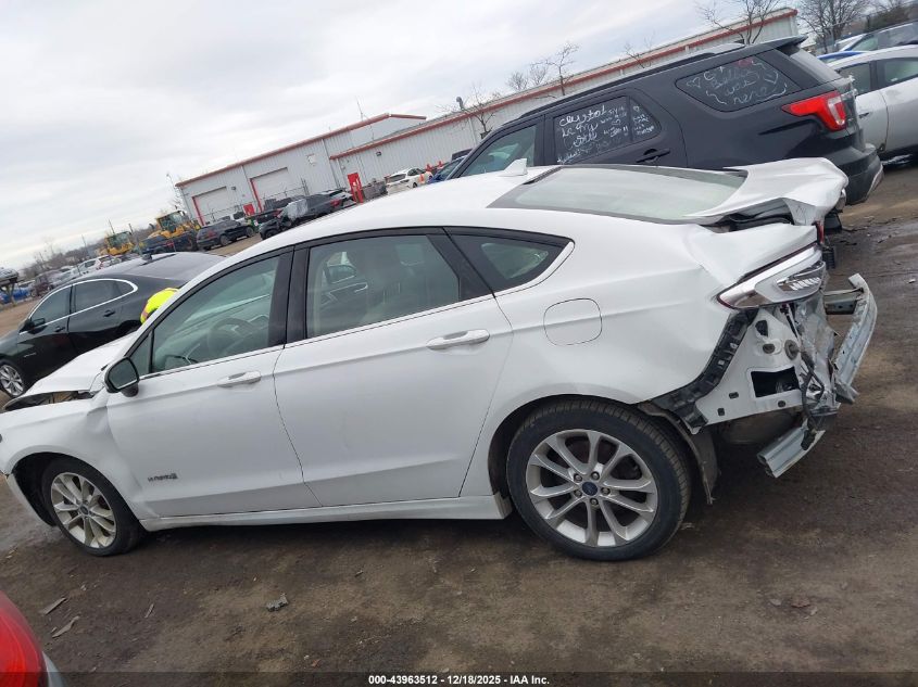 2019 Ford Fusion Hybrid Se VIN: 3FA6P0LU9KR169222 Lot: 43963512