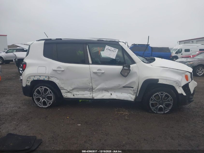 2017 Jeep Renegade Limited 4X4 VIN: ZACCJBDB6HPF76876 Lot: 43963517