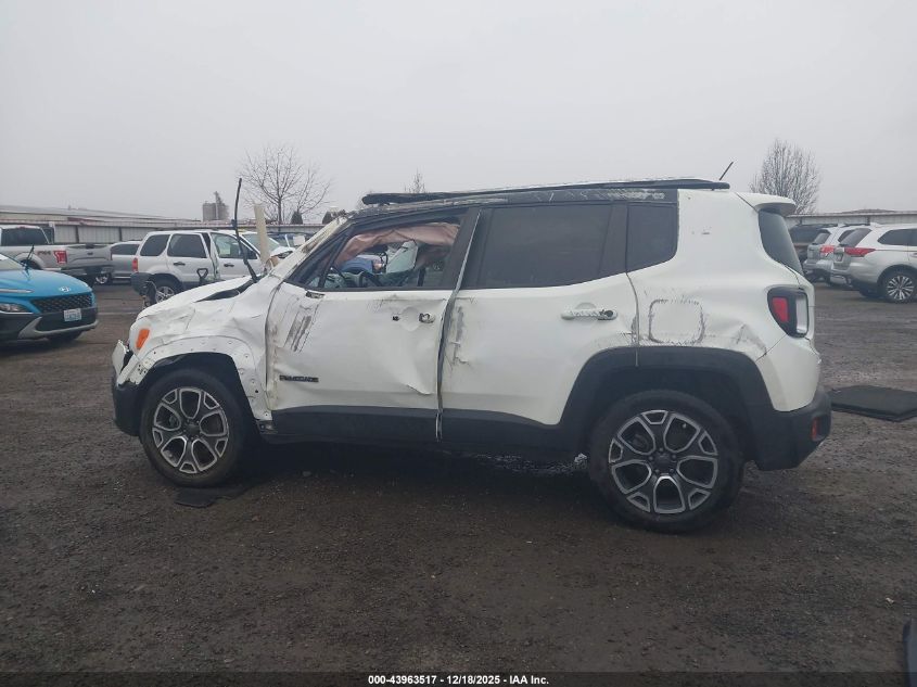 2017 Jeep Renegade Limited 4X4 VIN: ZACCJBDB6HPF76876 Lot: 43963517