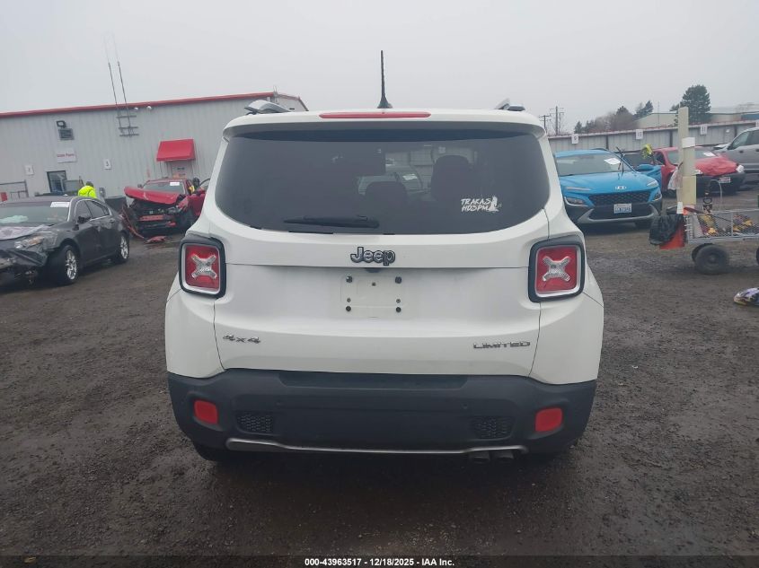 2017 Jeep Renegade Limited 4X4 VIN: ZACCJBDB6HPF76876 Lot: 43963517