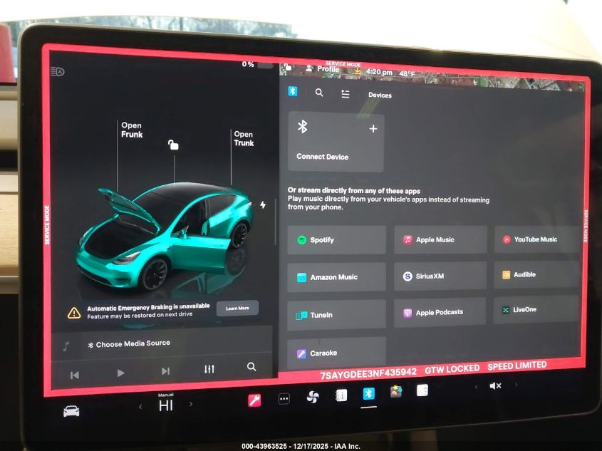 2022 Tesla Model Y Long Range Dual Motor All-Wheel Drive VIN: 7SAYGDEE3NF435942 Lot: 43963525