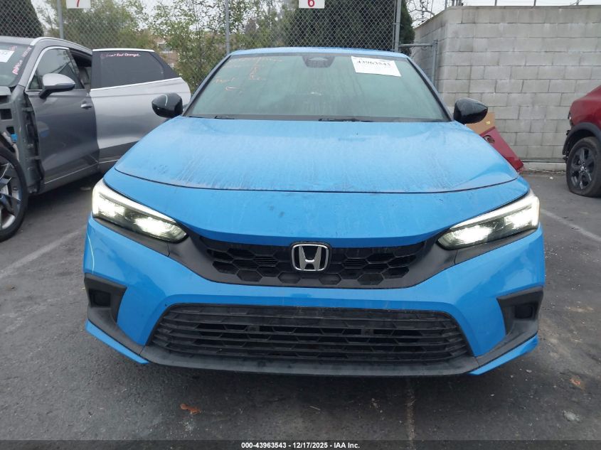 2022 Honda Civic Sport VIN: 19XFL2H8XNE012162 Lot: 43963543