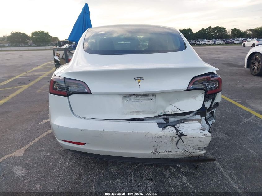 2022 Tesla Model 3 Rear-Wheel Drive VIN: 5YJ3E1EA4NF157593 Lot: 43963559