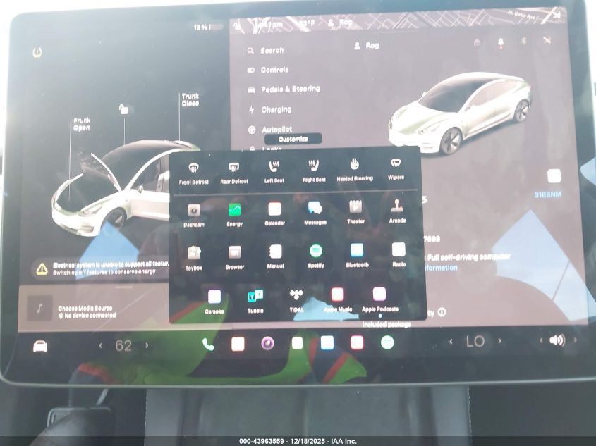 2022 Tesla Model 3 Rear-Wheel Drive VIN: 5YJ3E1EA4NF157593 Lot: 43963559