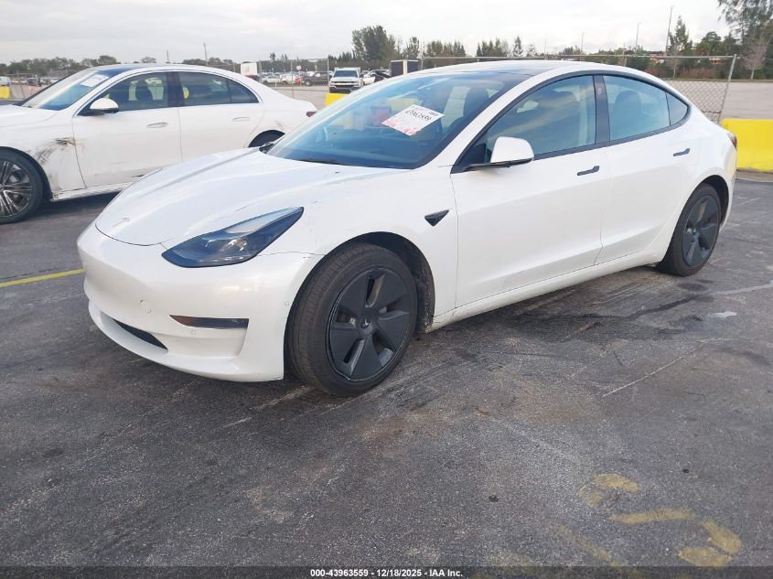 2022 Tesla Model 3 Rear-Wheel Drive