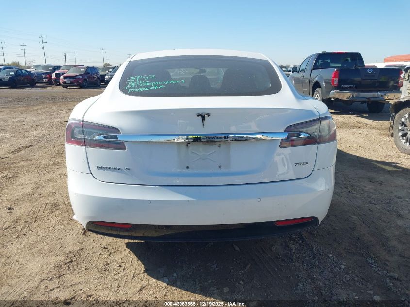 2016 Tesla Model S 60D/70D/75D/85D/90D VIN: 5YJSA1E24GF150856 Lot: 43963565