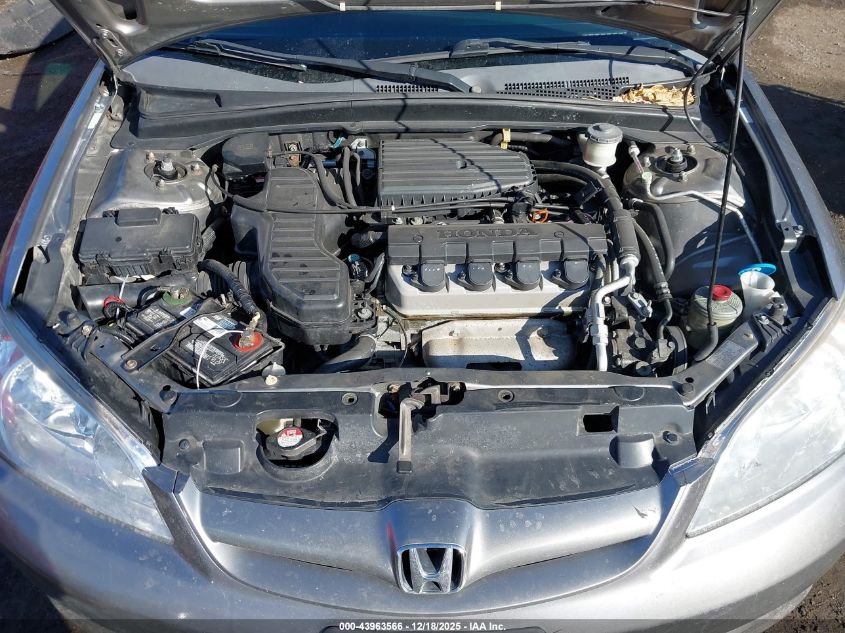 2005 Honda Civic Lx VIN: JHMES16535S005504 Lot: 43963566